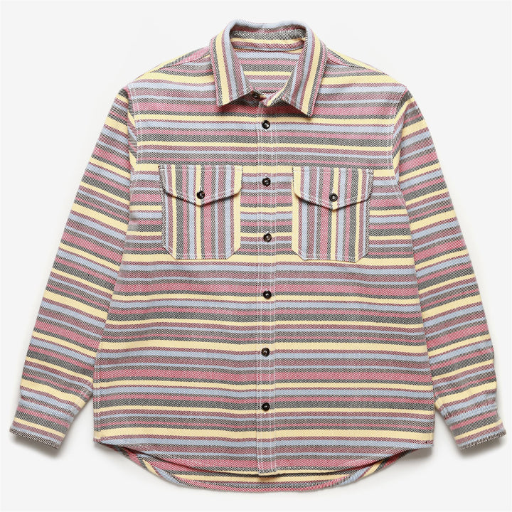 SHIRTS Unisex FENICOTTERO ROSA TELA SARDA RIGATA CLASSIC MULTICOLOR STRIPES Photo (jpg Rgb)			