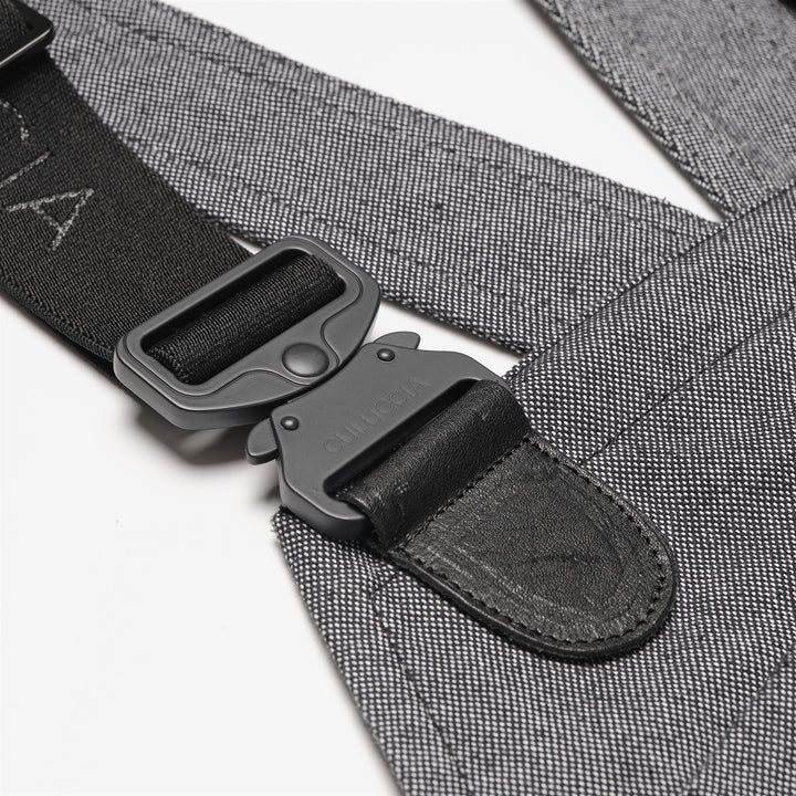 Pants Woman DONNOLA TELA SARDA A GRANI Overall NERO CARBONE Dressed Front (jpg Rgb)	