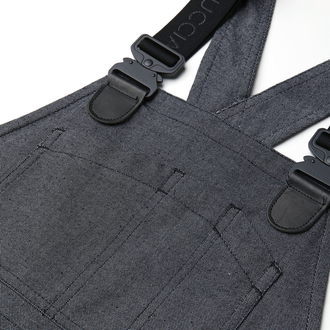 Pants Woman DONNOLA TELA SARDA A GRANI Overall NERO CARBONE Detail Double				