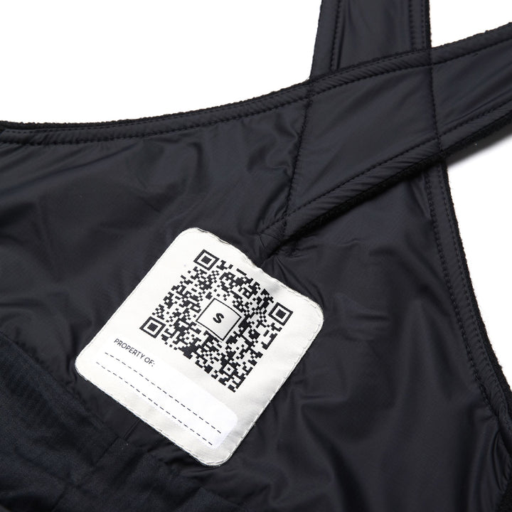 Pants Unisex TESTUGGINE MARGINATA PANNO SARDO Overall NERO CARBONE Dressed Front Double		