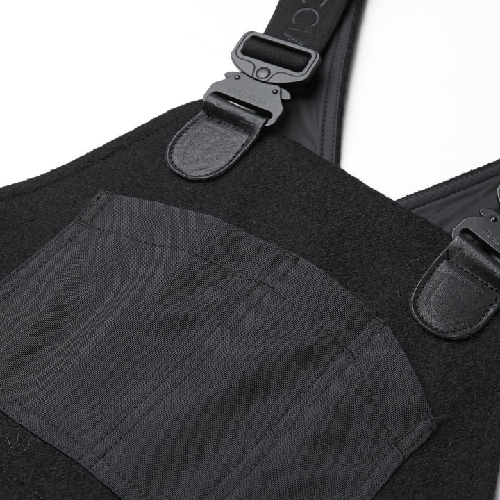 Pants Unisex TESTUGGINE MARGINATA PANNO SARDO Overall NERO CARBONE Detail Double				