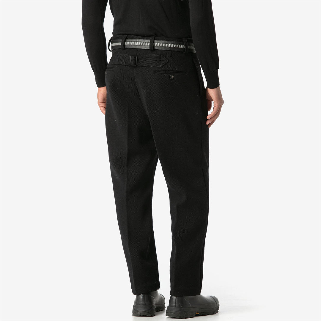 Pants Unisex GABBIANO CORSO PANNO SARDO CHINO NERO CARBONE Dressed Back (jpg Rgb)		