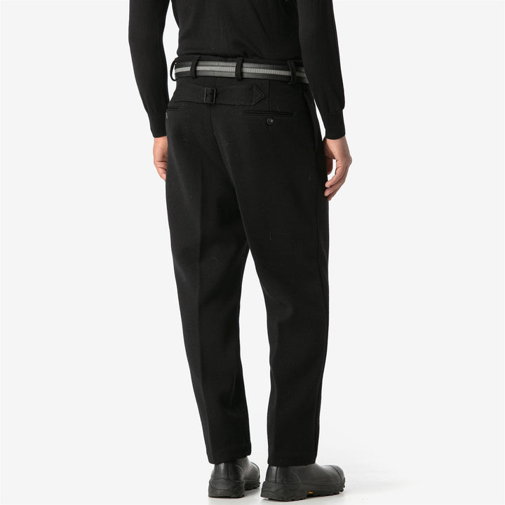 Pants Unisex GABBIANO CORSO PANNO SARDO CHINO NERO CARBONE Dressed Back (jpg Rgb)		