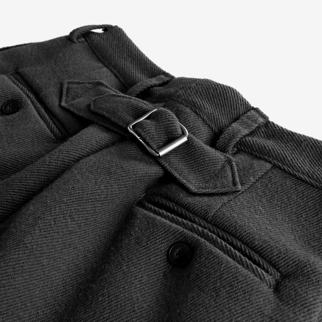 Pants Unisex GABBIANO CORSO PANNO SARDO CHINO NERO CARBONE Dressed Front (jpg Rgb)	