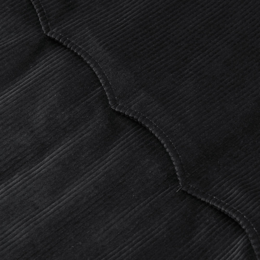 Jackets Unisex POIANA VELLUTO Short NERO CARBONE Dressed Front Double		