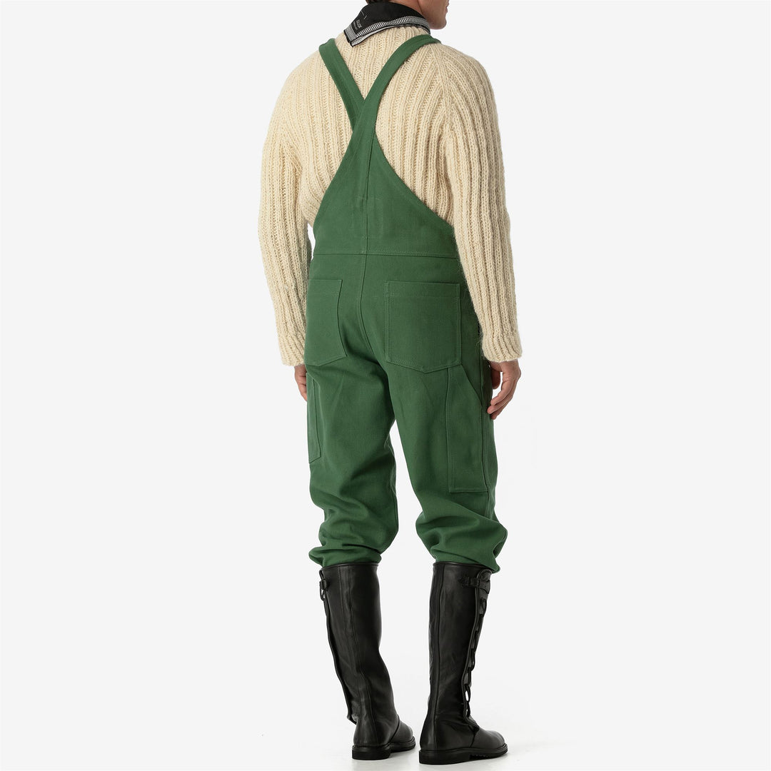 Pants Unisex TESTUGGINE MARGINATA TELA SARDA Overall VERDE GINESTRA Detail (jpg Rgb)			