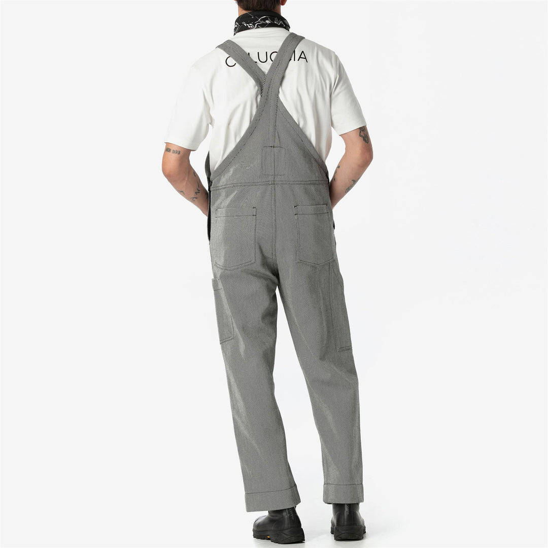 Pants Unisex TESTUGGINE MARGINATA TELA SARDA Overall BIANCO-NERO Detail (jpg Rgb)			
