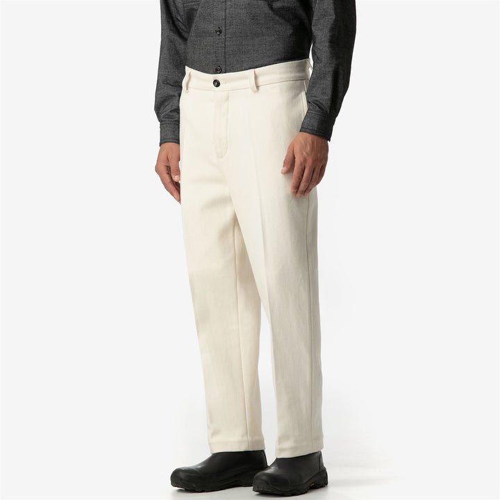 Pants Unisex GABBIANO CORSO TELA SARDA CHINO BIANCO GREGGE Dressed Back (jpg Rgb)		
