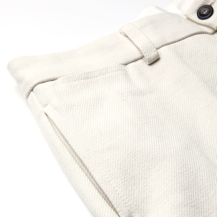 Pants Unisex GABBIANO CORSO TELA SARDA CHINO BIANCO GREGGE Dressed Front Double		