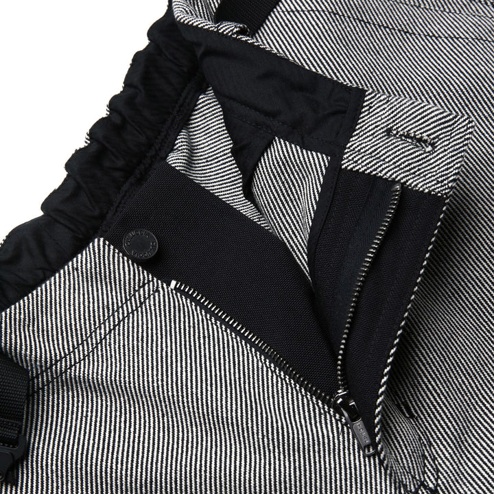 Pants Unisex NATRICE DAL COLLARE TELA SARDA CHINO BIANCO-NERO Dressed Front Double		