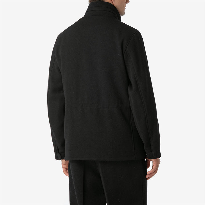 Jackets Unisex VOLPE PANNO SARDO Mid NERO CARBONE Dressed Back (jpg Rgb)		