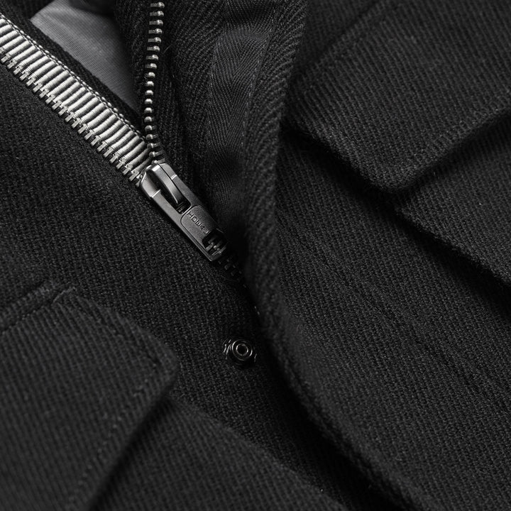 Jackets Unisex VOLPE PANNO SARDO Mid NERO CARBONE Dressed Front Double		
