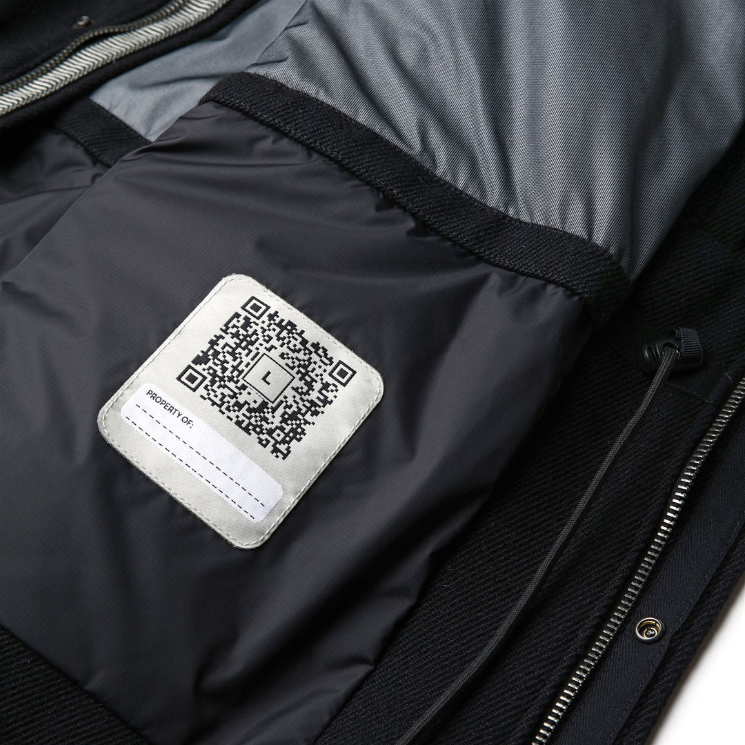 Jackets Unisex VOLPE PANNO SARDO Mid NERO CARBONE Detail Double				