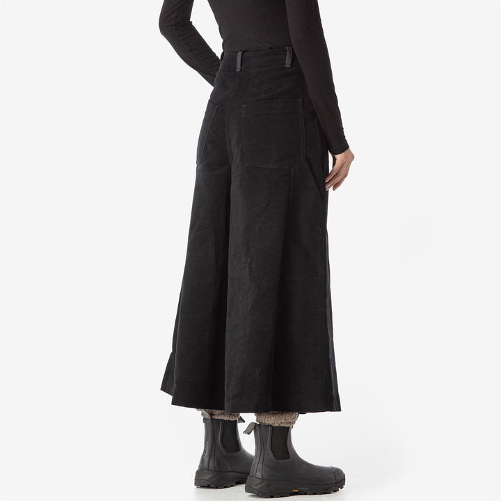 Skirts Woman ALBANELLA MINORE FUSTAGNO Longuette NERO CARBONE Detail (jpg Rgb)			