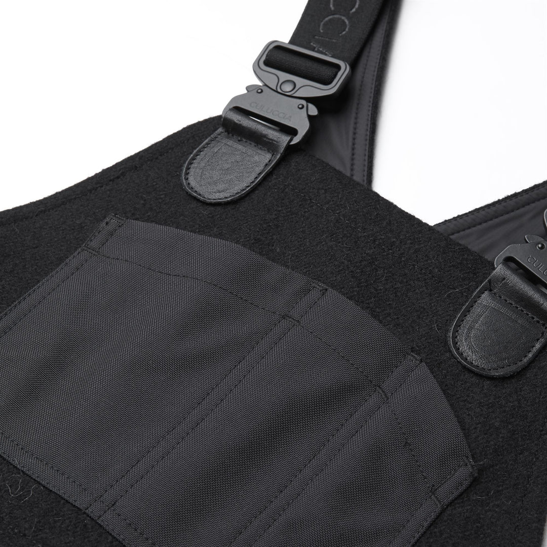 Pants Woman DONNOLA PANNO SARDO Overall NERO CARBONE Dressed Front Double		