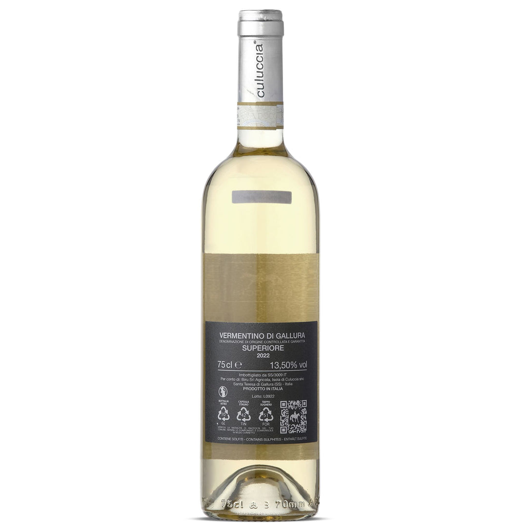 WINES DONNA STE' NON FILTRATO VERMENTINO DI GALLURA DOCG 2022 White Wine 75CL Dressed Front (jpg Rgb)	