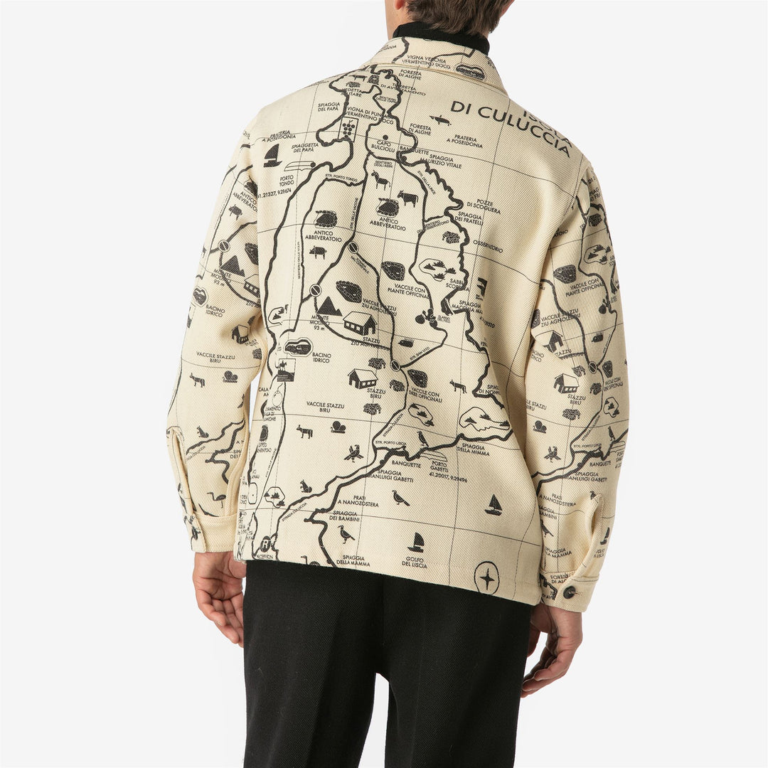 Jackets Unisex MARTORA PANNO SARDO STAMPATA Mid BIANCO-NERO Detail (jpg Rgb)			