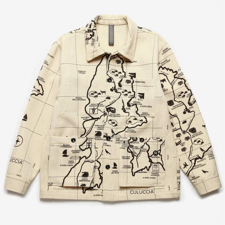 Jackets Unisex MARTORA PANNO SARDO STAMPATA Mid BIANCO-NERO Photo (jpg Rgb)			