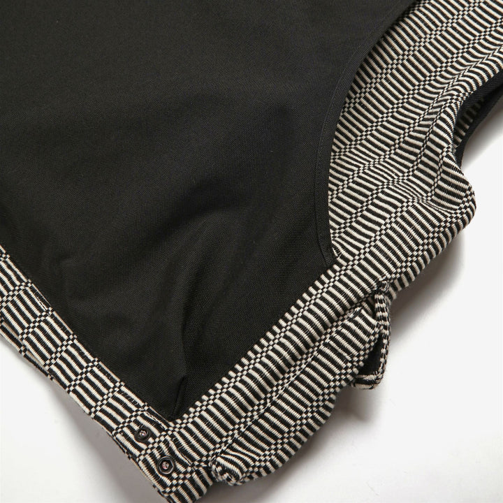 Dresses Unisex ROSPO SMERALDINO TELA BISACCIA Waistcoat BIANCO-NERO Dressed Front (jpg Rgb)	