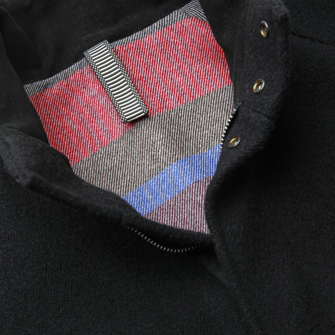 Jackets Unisex CAVALIERE ITALIA PANNO SARDO Mid NERO CARBONE Dressed Front Double		