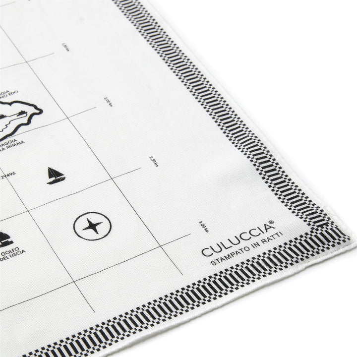 Scarves Unisex PANTANA MUSSOLA SARDA SCARF BIANCO GREGGE Detail Double				