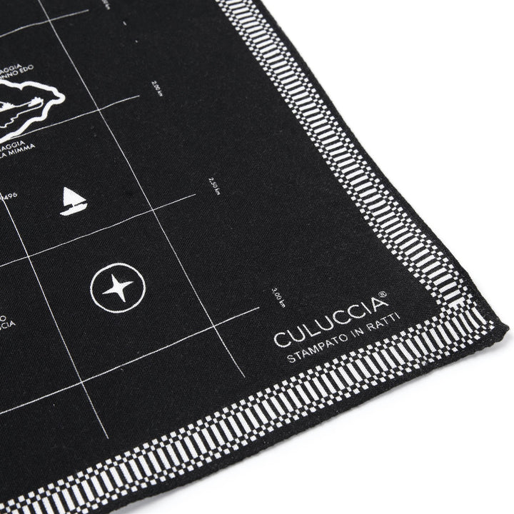 Scarves Unisex PANTANA MUSSOLA SARDA SCARF NERO CARBONE Detail Double				