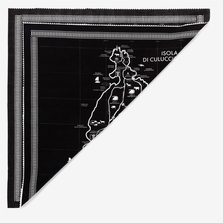 Scarves Unisex PANTANA MUSSOLA SARDA SCARF NERO CARBONE Dressed Side (jpg Rgb)		