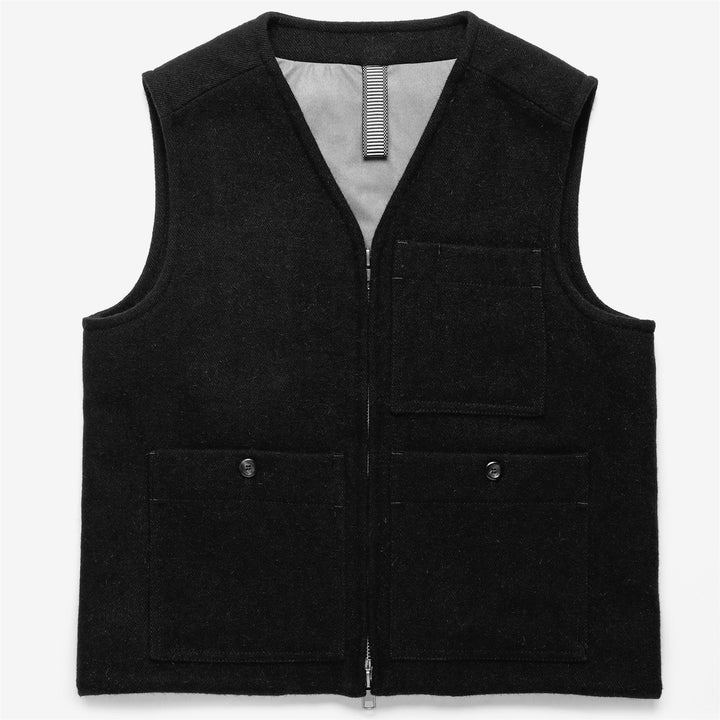 Dresses Unisex MARTIN PESCATORE PANNO SARDO Waistcoat NERO CARBONE Photo (jpg Rgb)			