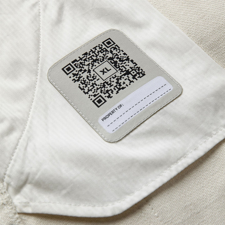 Shorts Unisex FRATICELLO TELA SARDA Cargo BIANCO GREGGE Dressed Front Double		