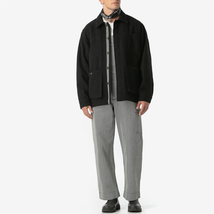 Jackets Unisex MARTORA PANNO SARDO Mid NERO CARBONE Dressed Side (jpg Rgb)		