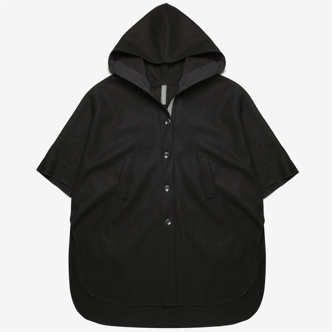 Jackets Unisex ARGO BLU PANNO SARDO PONCHO NERO CARBONE Photo (jpg Rgb)			