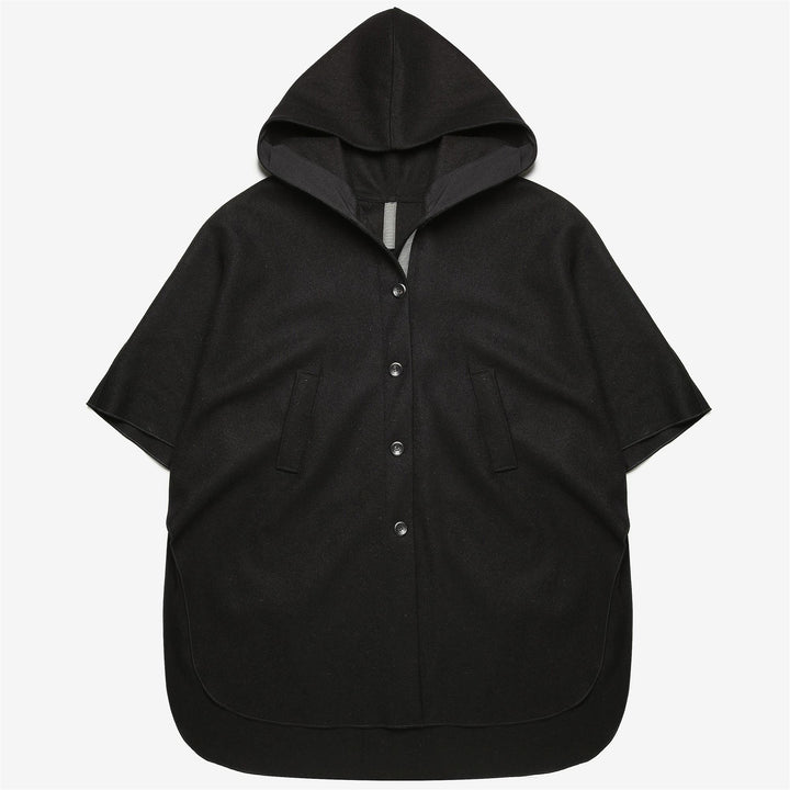 Jackets Unisex ARGO BLU PANNO SARDO PONCHO NERO CARBONE Photo (jpg Rgb)			