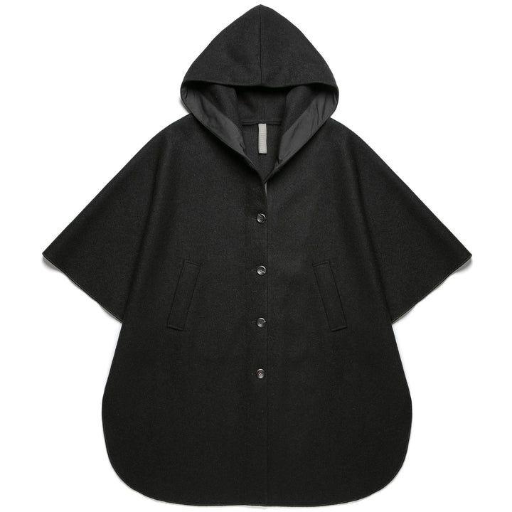 Jackets Unisex ARGO BLU PANNO SARDO PONCHO NERO CARBONE Photo (jpg Rgb)			